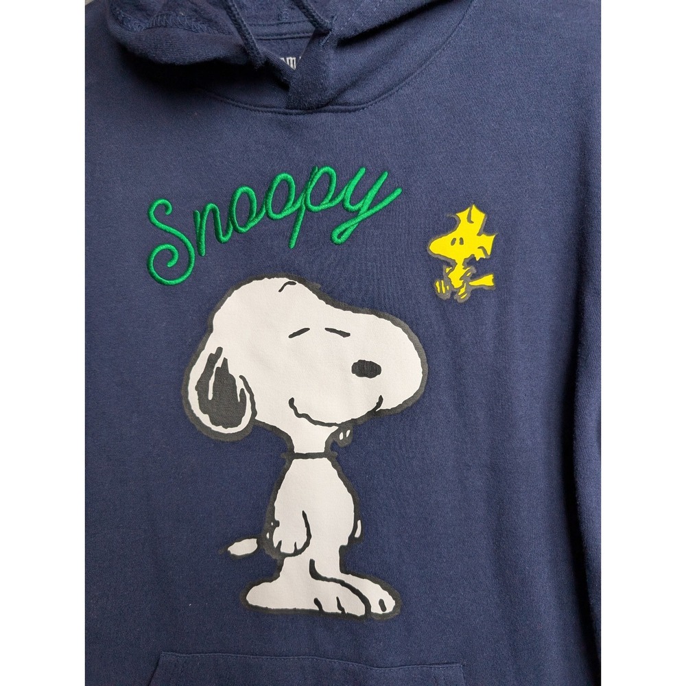 Snoopy Navy Blue Hoodie Women's XS Embroidered Graphic - Picture 2 of 8